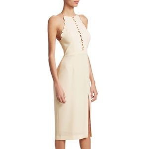 ZIMMERMANN
Scalloped Halter Midi Dress In White